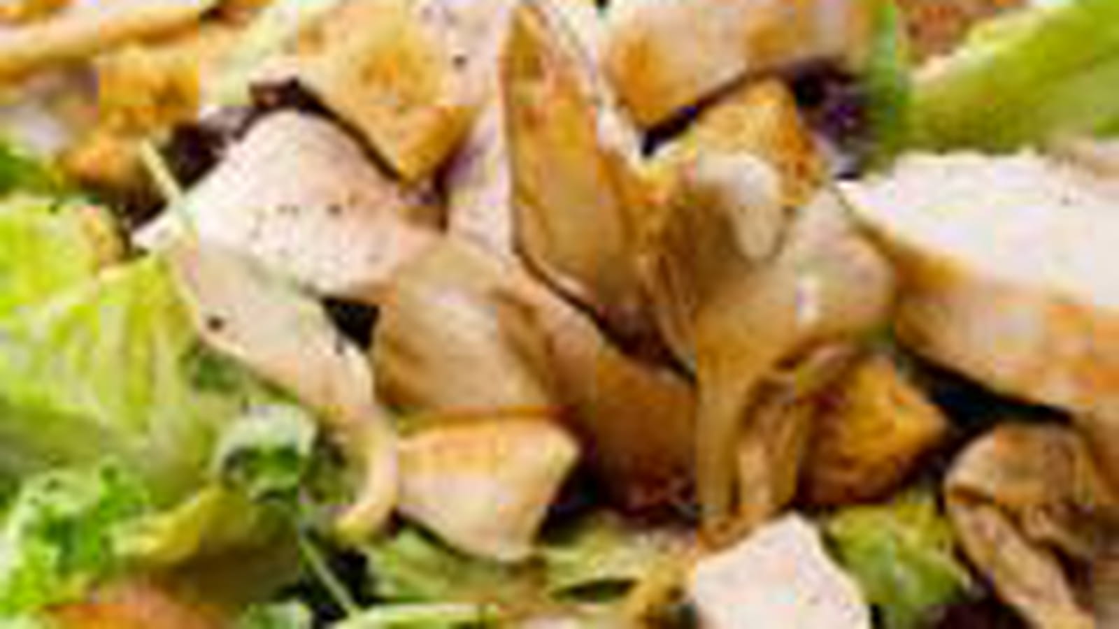 Salade Caesar aux pleurotes