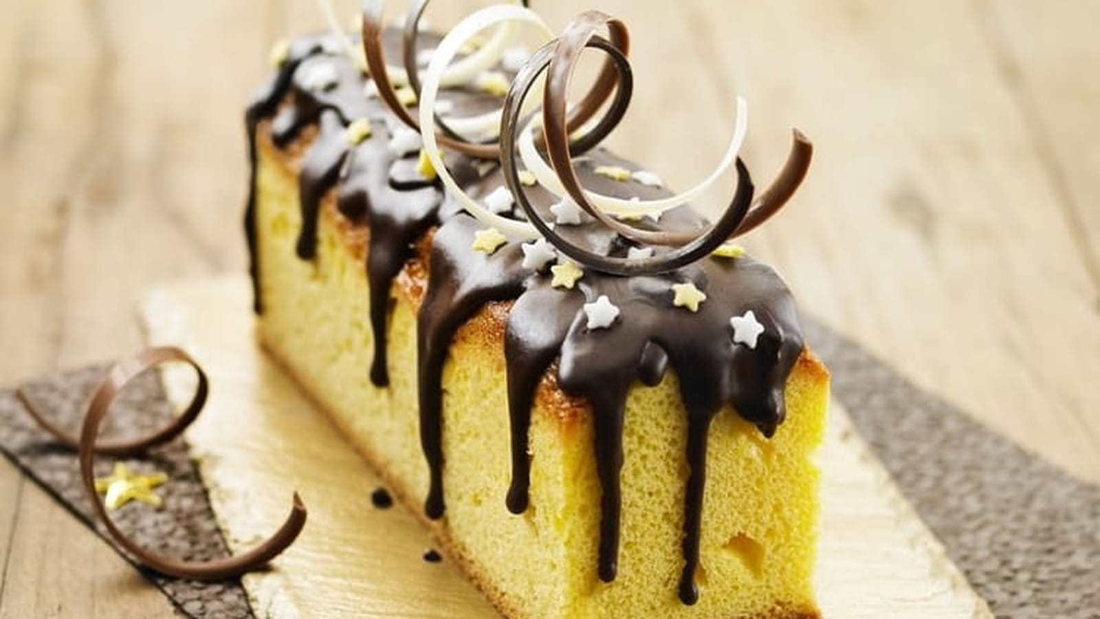 Bûche express cœur caramel
