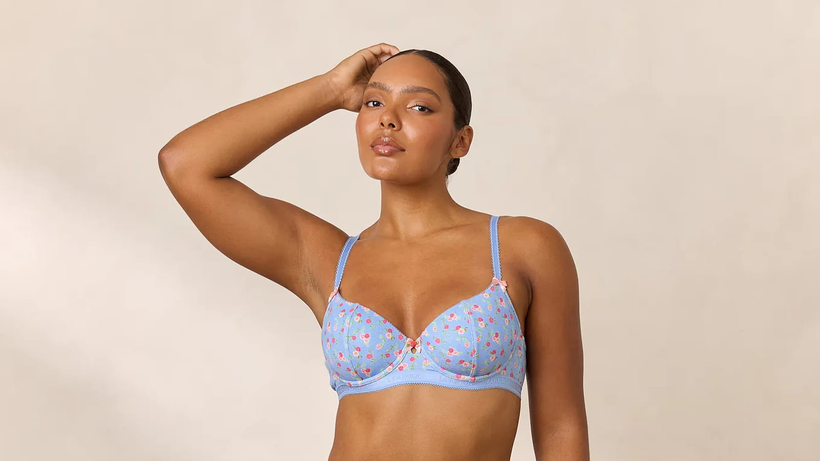 Rosebud Ribbed Balcony Soutien Gorge