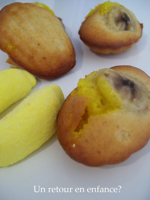 Madeleines aux deux bananes