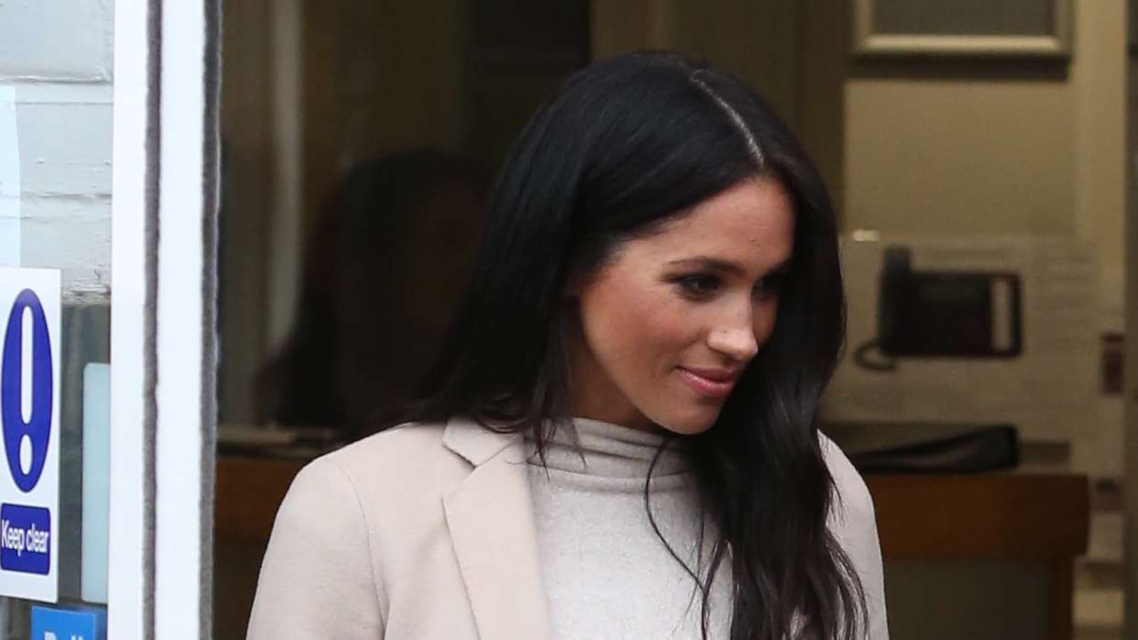 Meghan Markle, un look beige