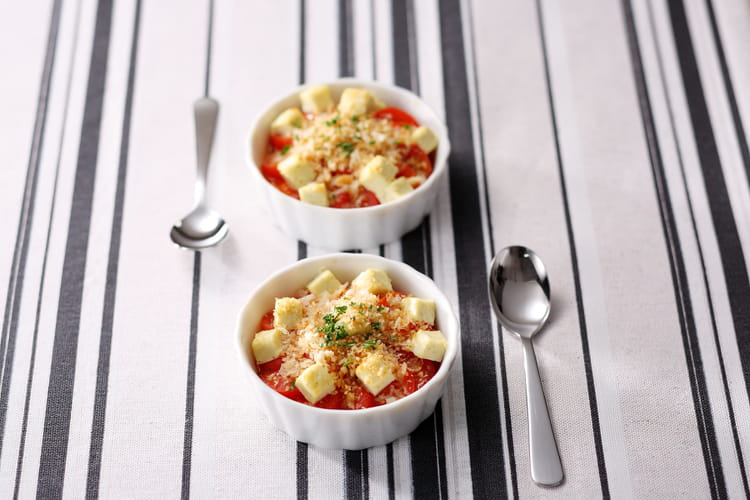 Recette de Petit Gratin à la tomate et au Kiri