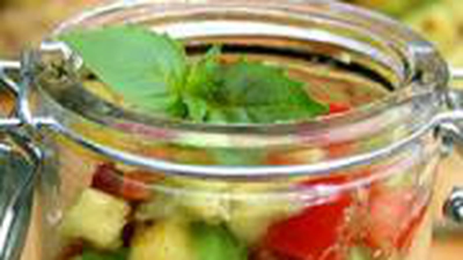 Verrines fraicheur crabe et mangue