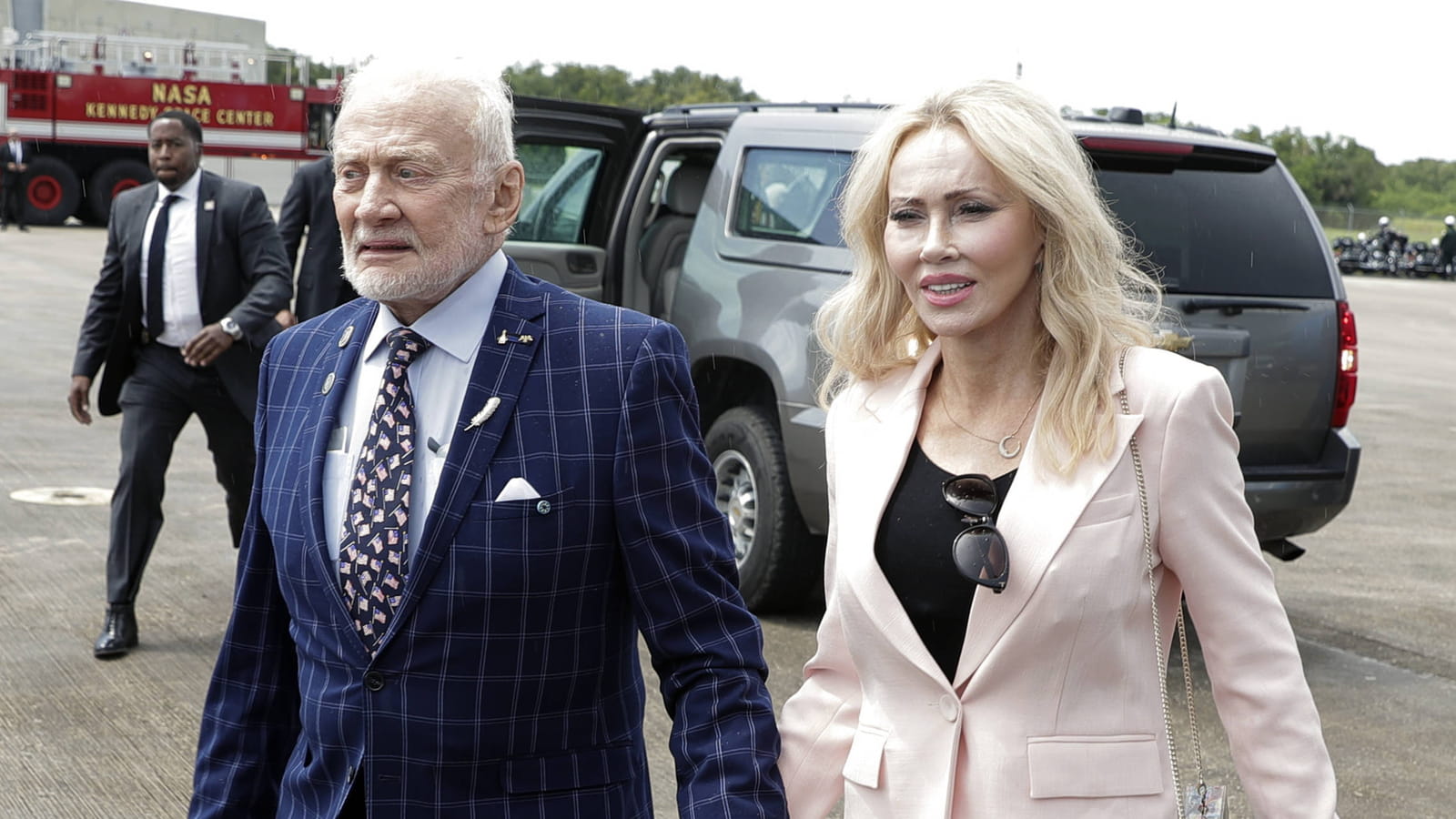 Buzz Aldrin et Anca Faur