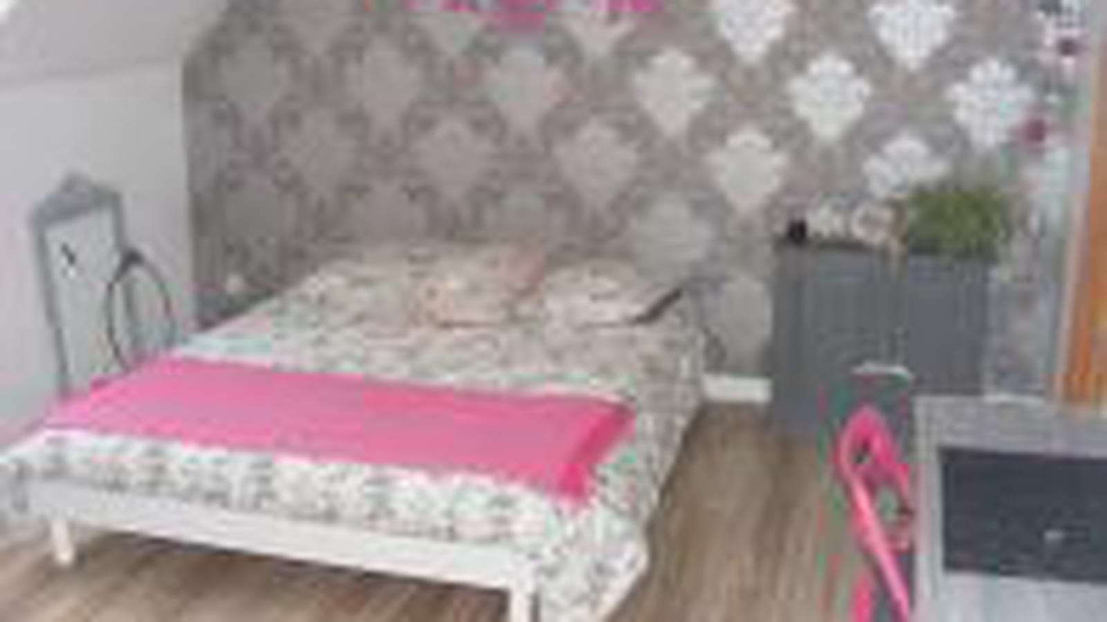 Girly en rose et gris