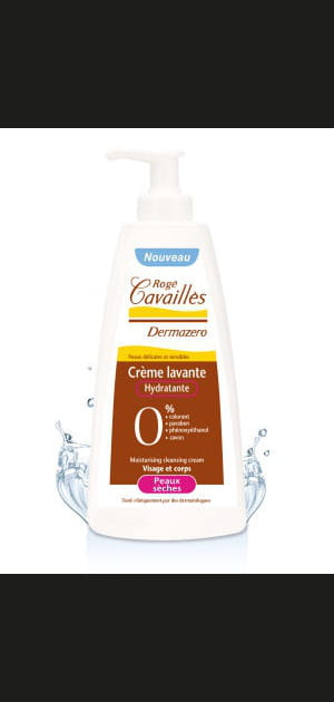 Gel douche&nbsp;: Dermazero Cr&egrave;me Lavante Hydratante de Rog&eacute; Cavaill&egrave;s
