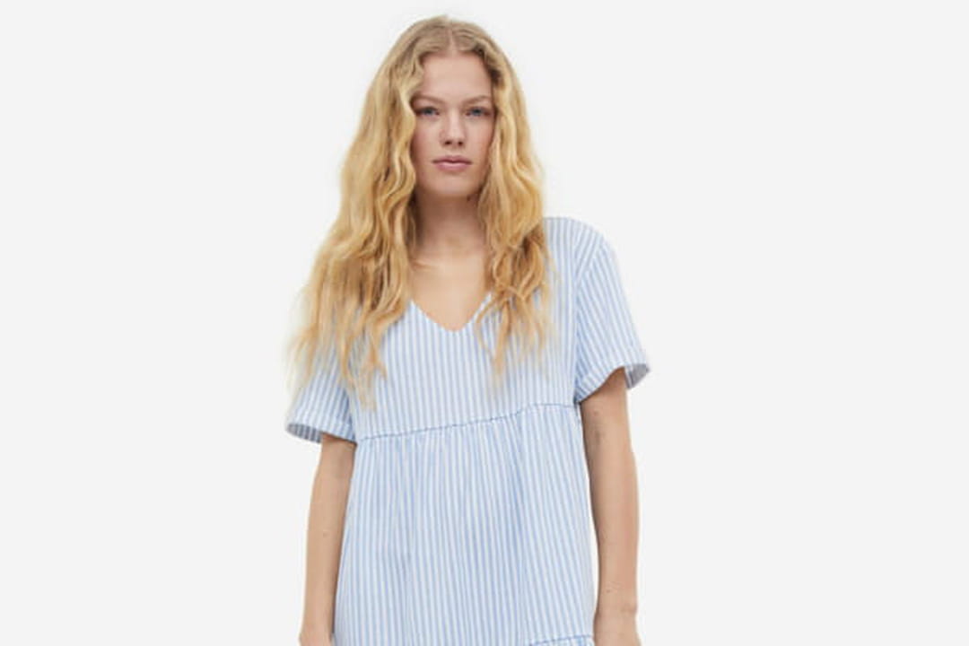 Robe à étages en jersey