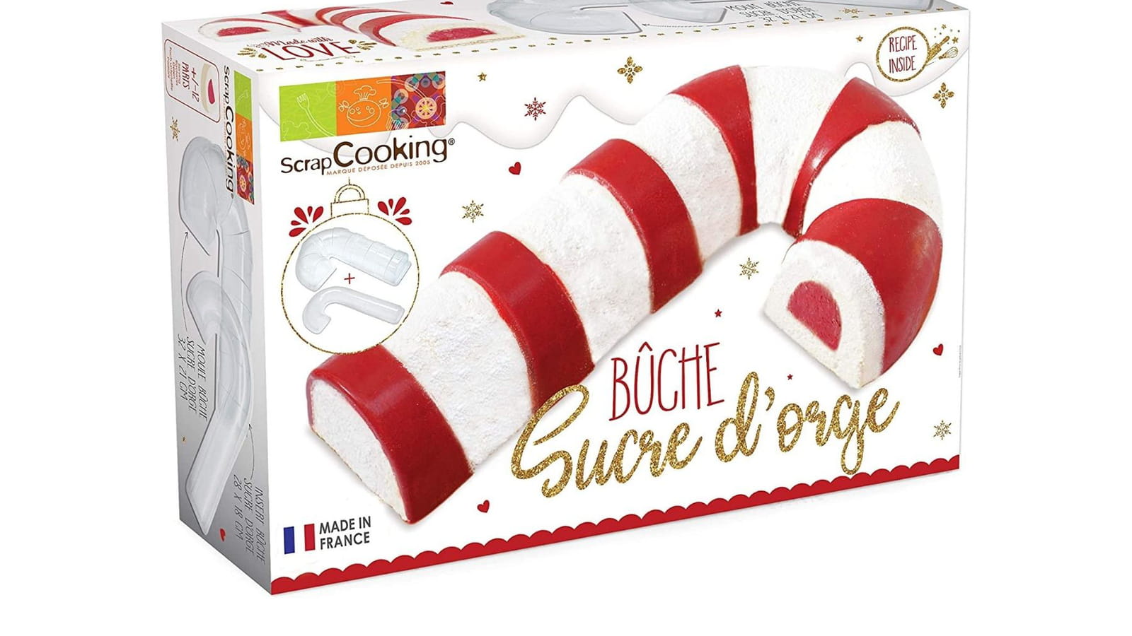 Moule bûche en sucre d'orge