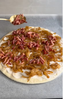 Flammekueche au butternut : Etape 5
