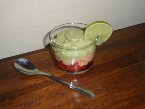 Verrines d'avocat