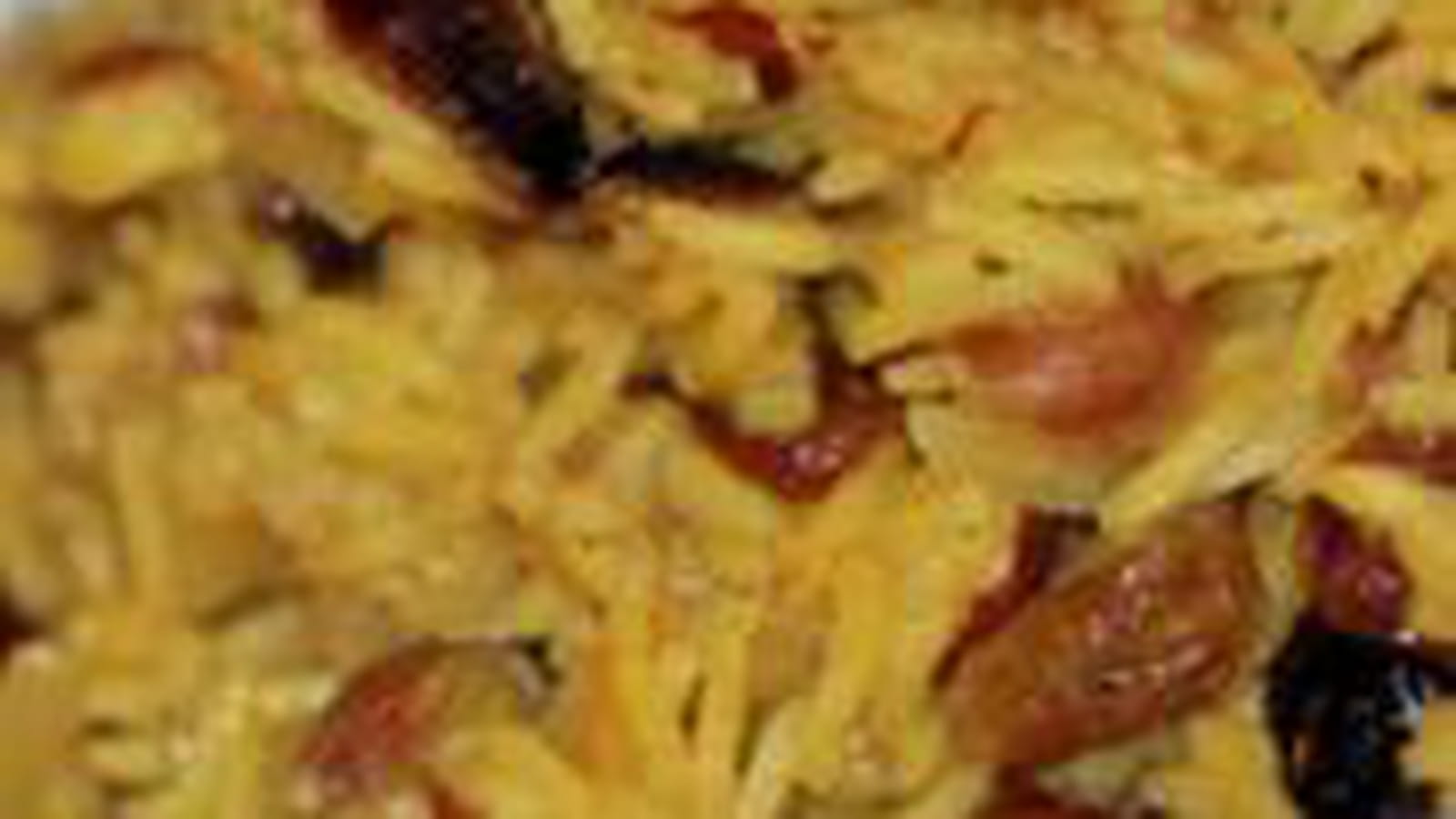 Riz pilaf au curry et fruits secs