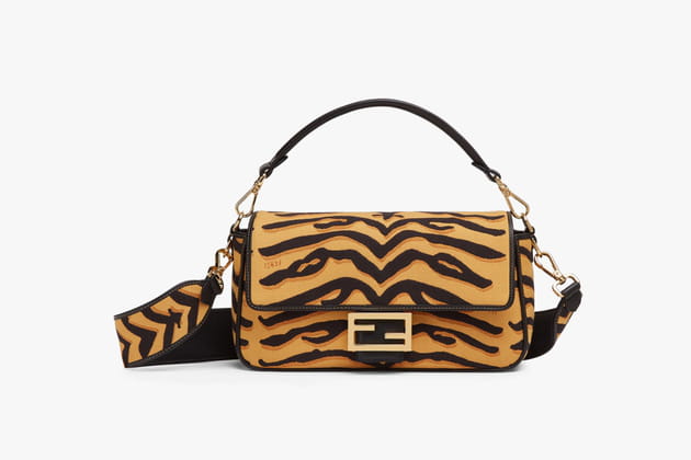 Sac &agrave; main &agrave; imprim&eacute; animalier de Fendi