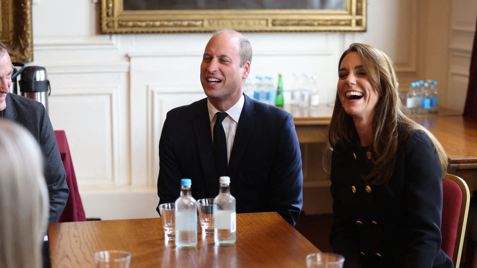 Kate Middleton, hilare, et le prince William à Windsor