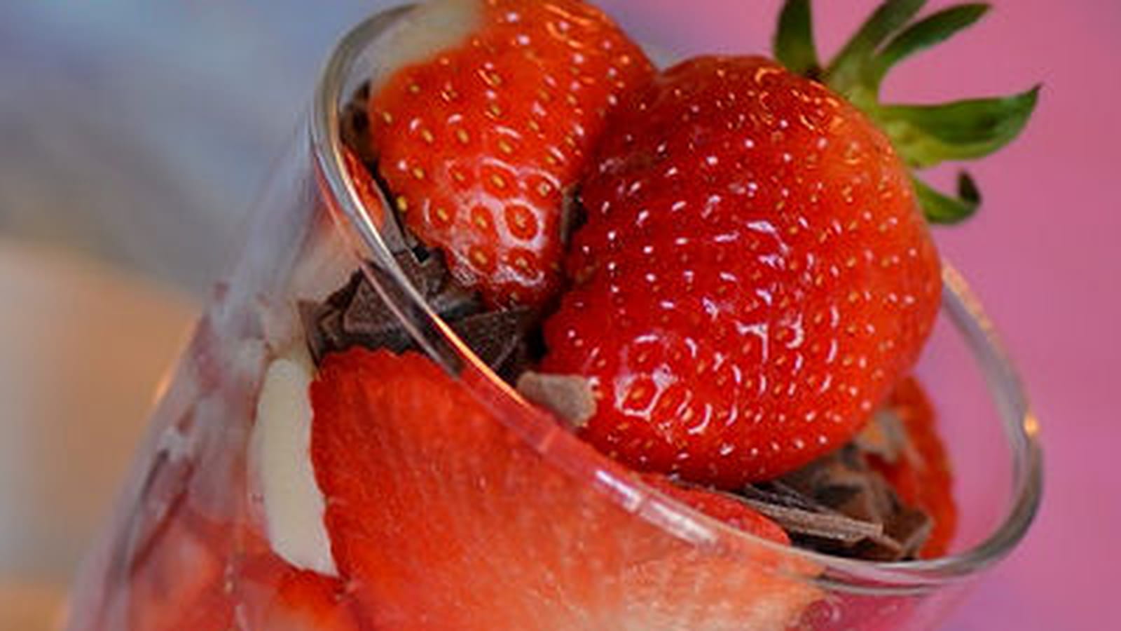Fraisier en verrine