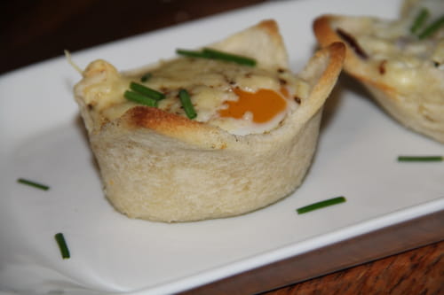 Oeufs en cocotte de pain de mie