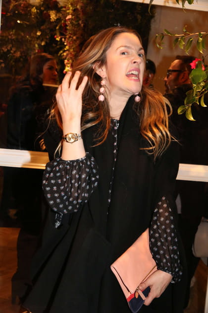 Drew Barrymore, grimaçante