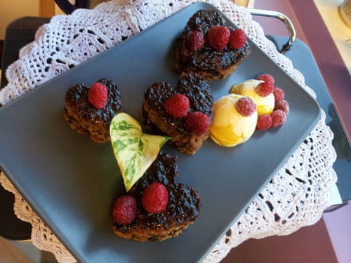 Cœurs cannelle et confiture de prune