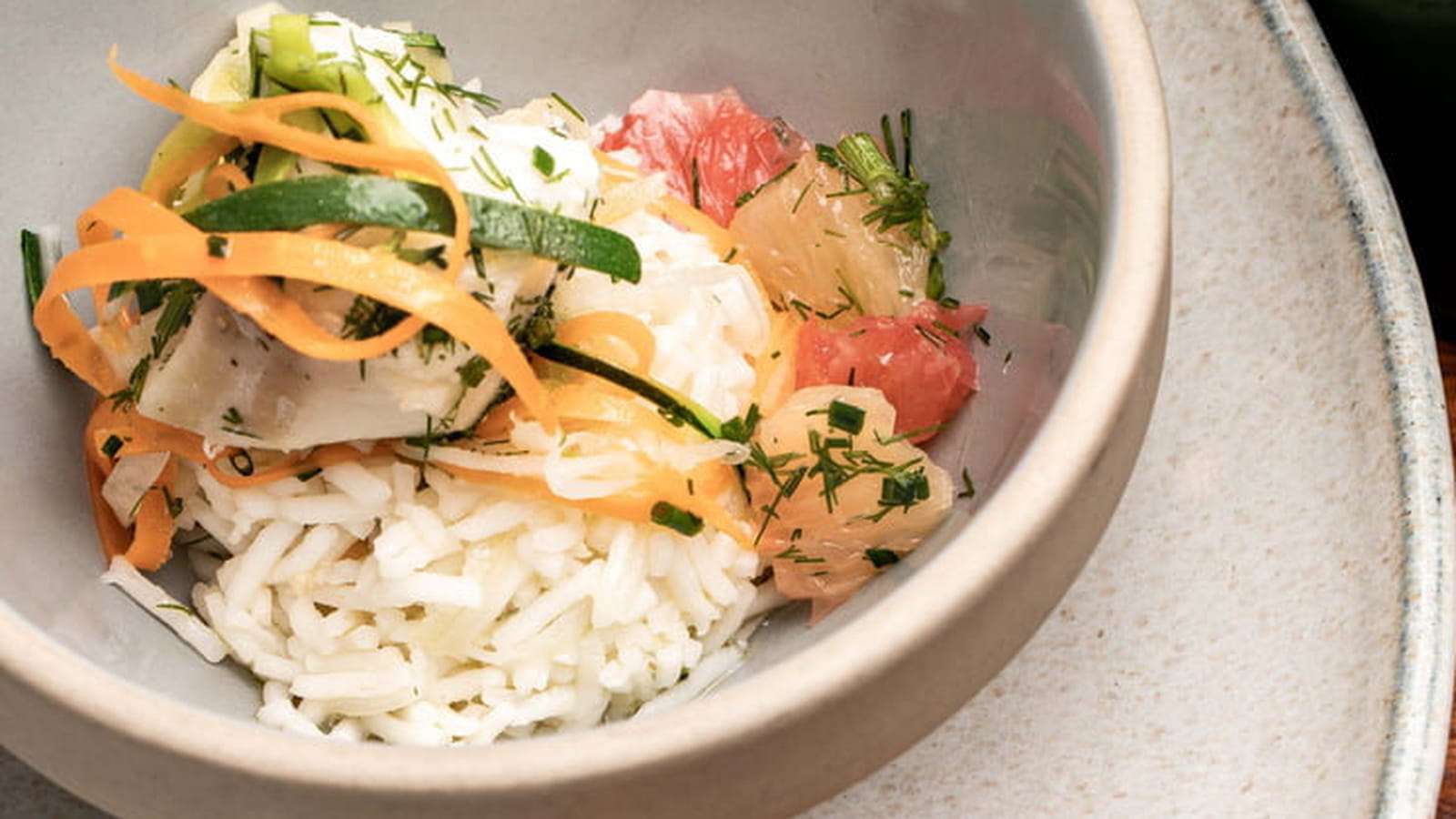 Lotte (ou cabillaud) au pamplemousse de Floride et riz basmati