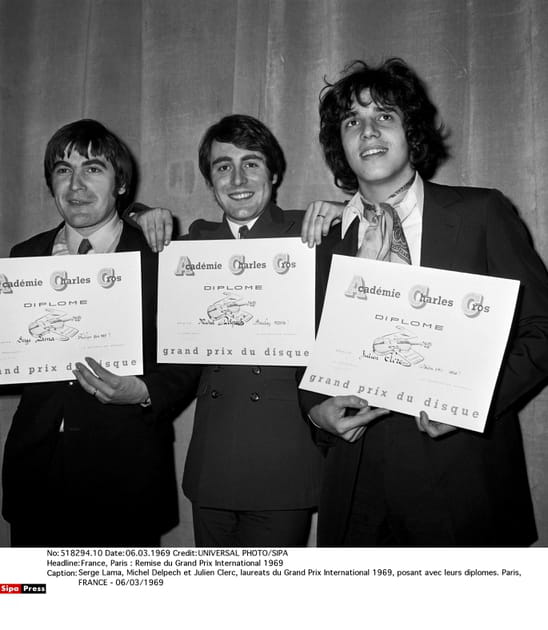 Avec Serge Lama et Julien Clerc