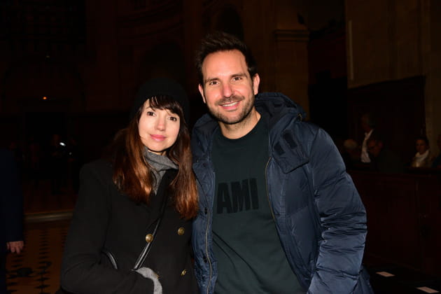 Christophe Michalak et Delphine McCarty au d&eacute;fil&eacute; Julien Fourni&eacute;