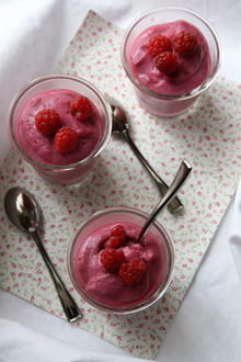d'entremets aux framboises et tofu soyeux bio : Etape 2