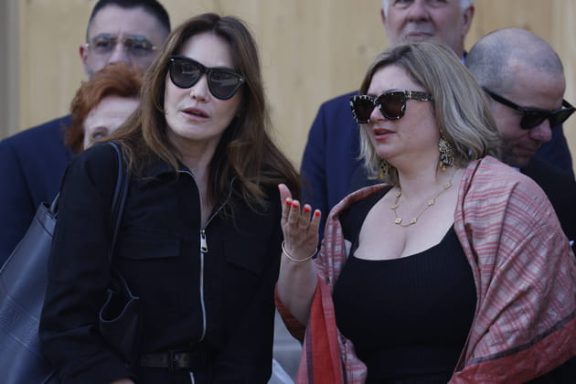 Carla Bruni-Sarkozy et Daphn&eacute; Rotcage, petite-fille de R&eacute;gine