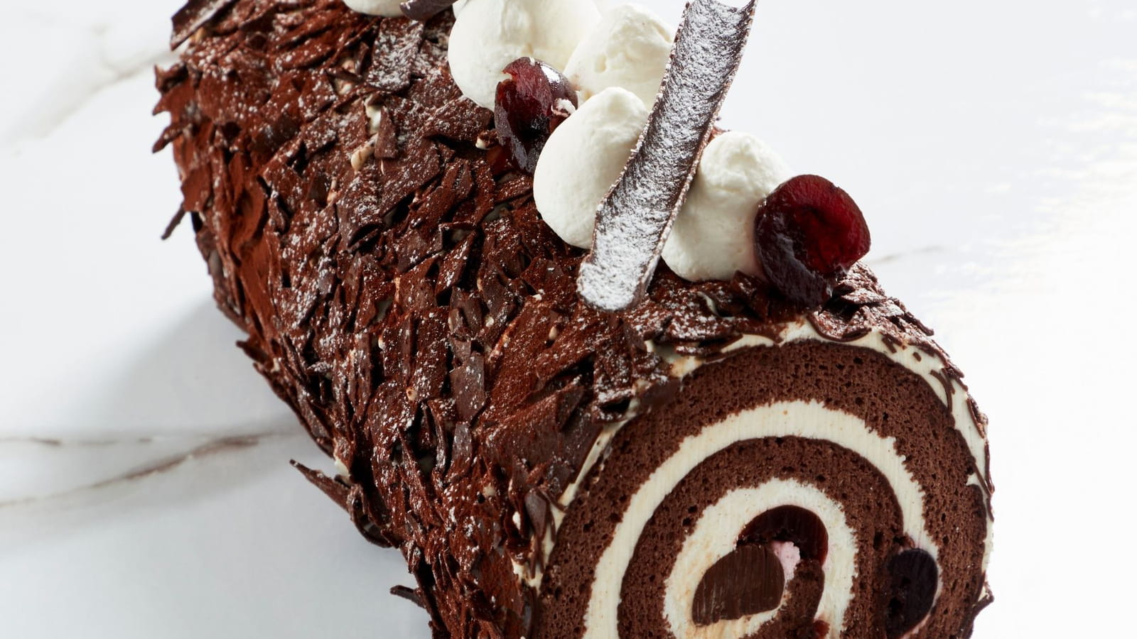 La bûche Forêt noire de la maison Eric Kayser