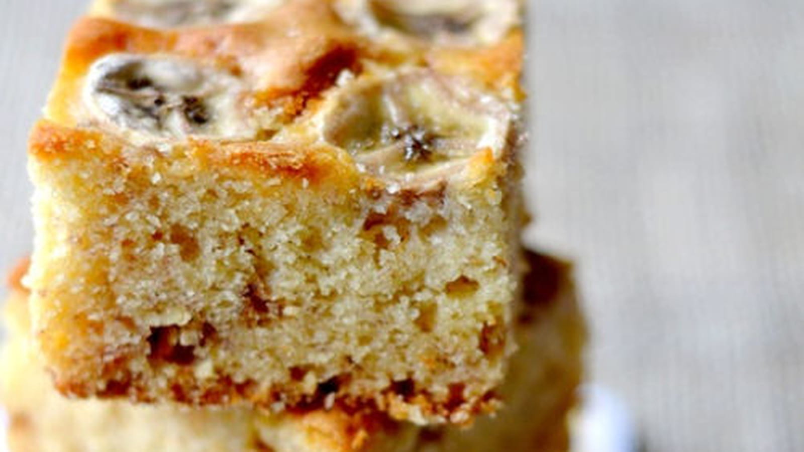 Blondies aux bananes et au chocolat blanc