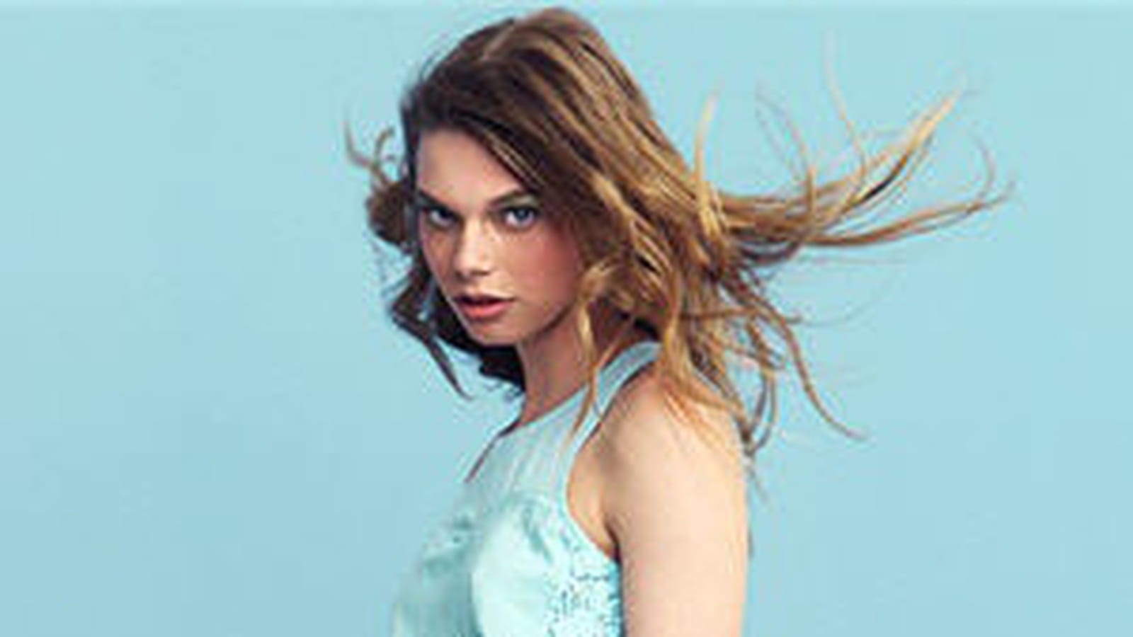 Robe turquoise de Bershka