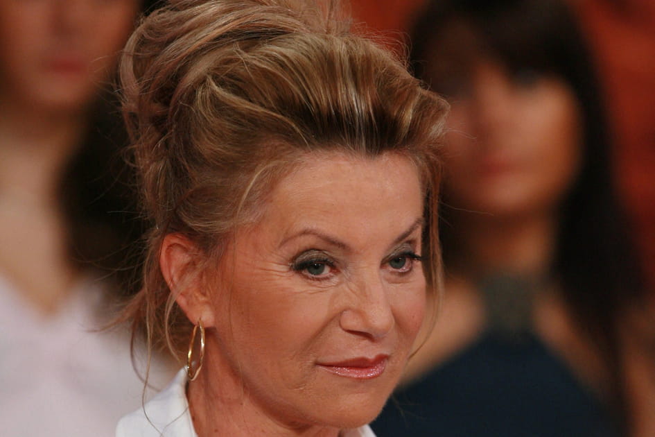 Sheila, &eacute;l&eacute;gante avec son chignon haut