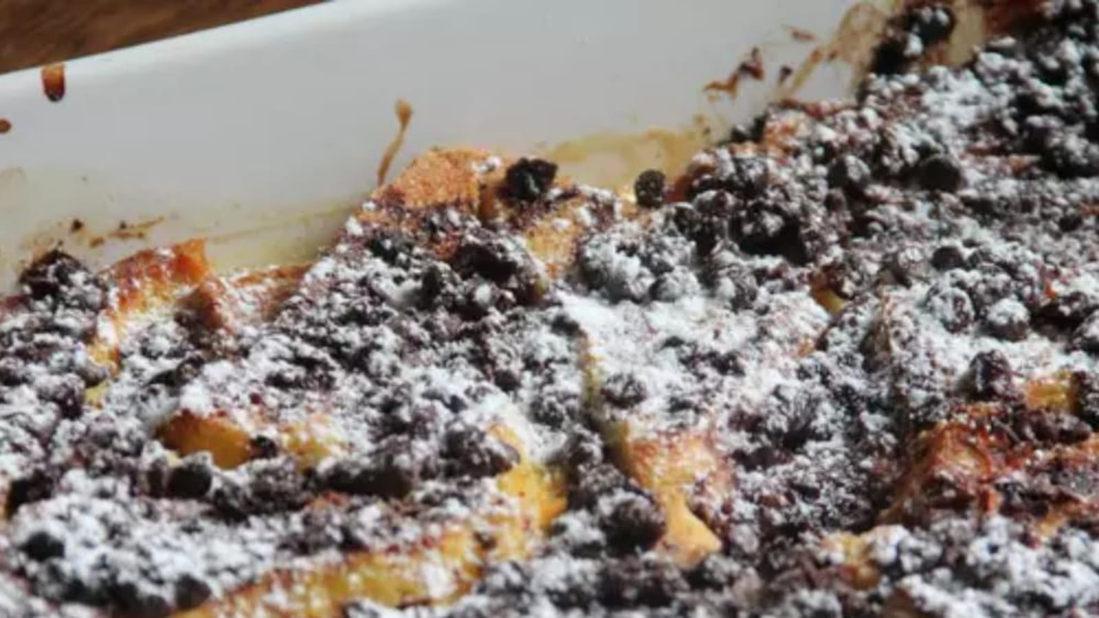 Bread pudding orange et chocolat