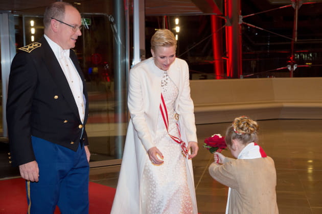 Charl&egrave;ne de Monaco et Albert II lors du concert du gala de cl&ocirc;ture