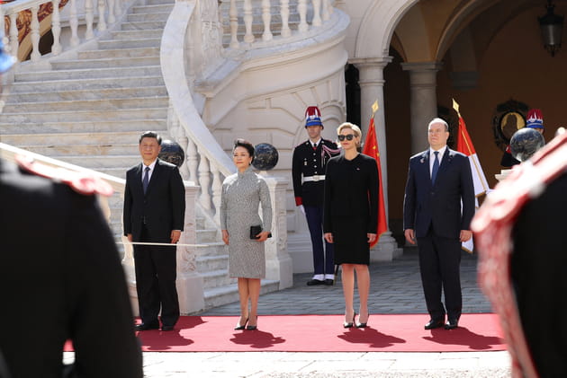 Le pr&eacute;sident chinois et son &eacute;pouse en visite sur le Rocher
