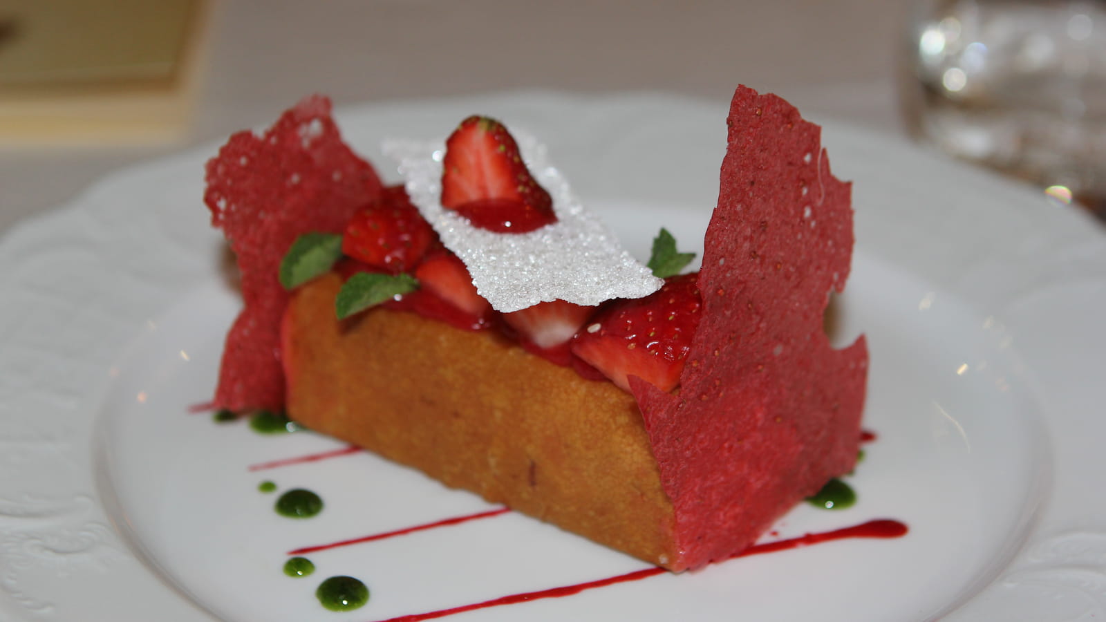 Coffre à la fraise et son sorbet