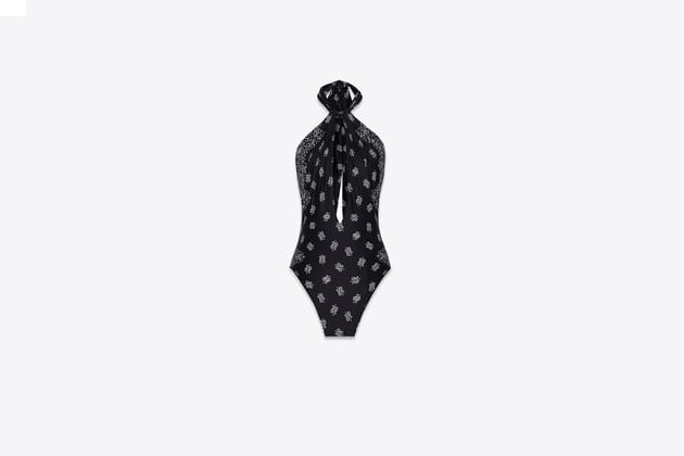 Maillot de bain une pi&egrave;ce imprim&eacute; bandana de Saint Laurent