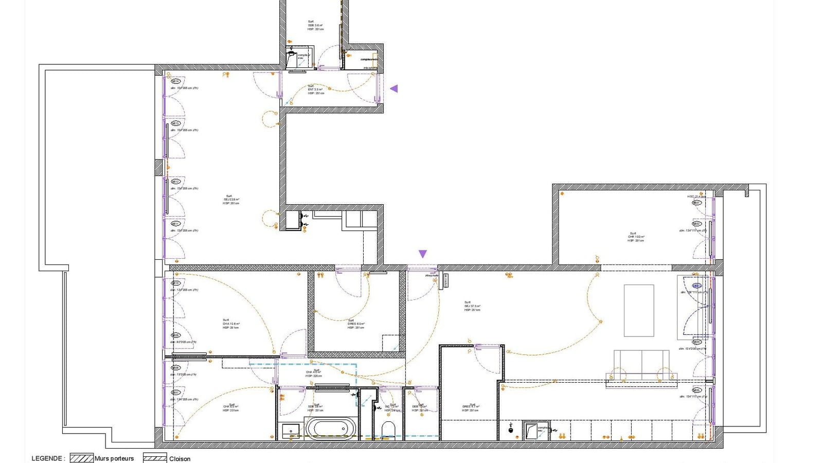 Plan avant travaux 