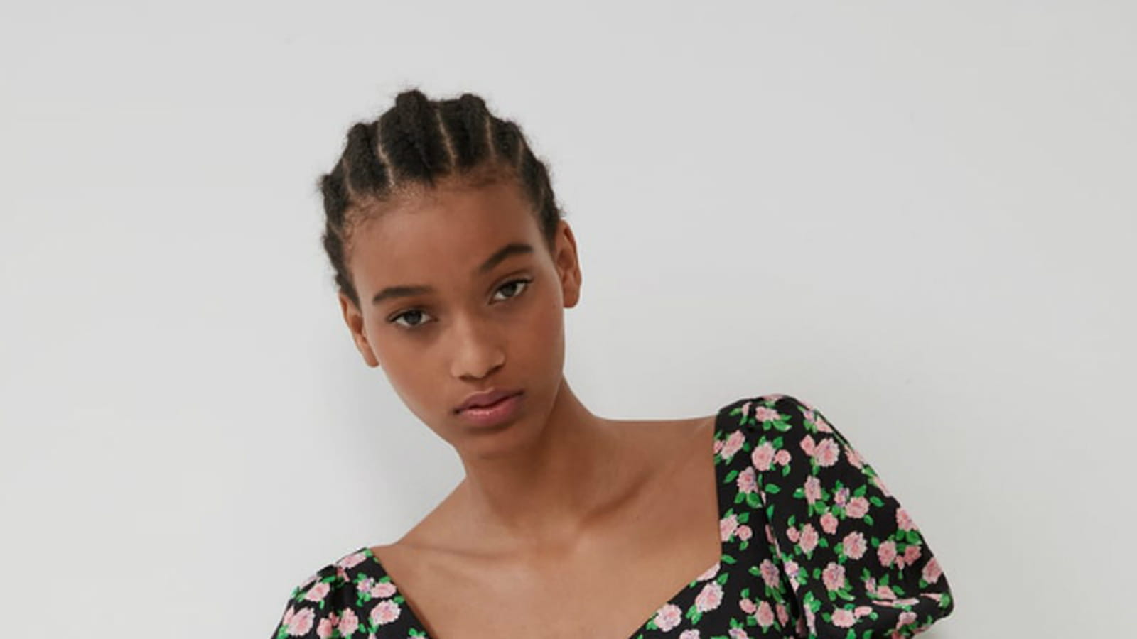 Top à fleurs