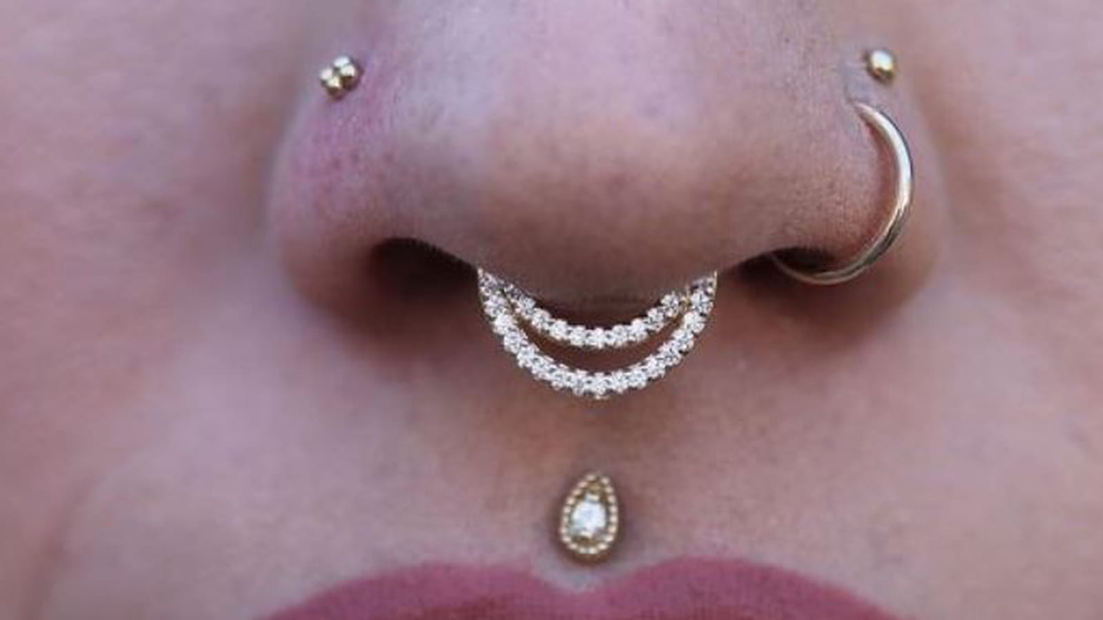 Les piercings au nez en folie