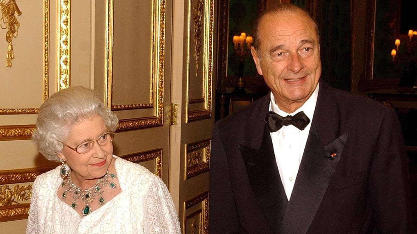 Elisabeth II et Jacques Chirac