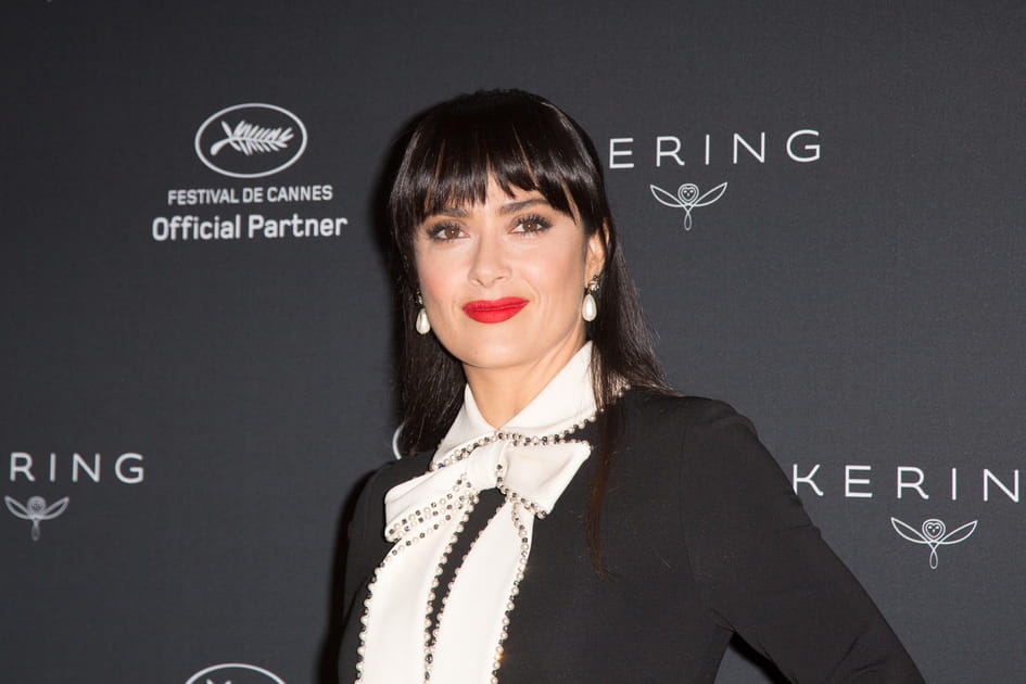 La frange de Salma Hayek