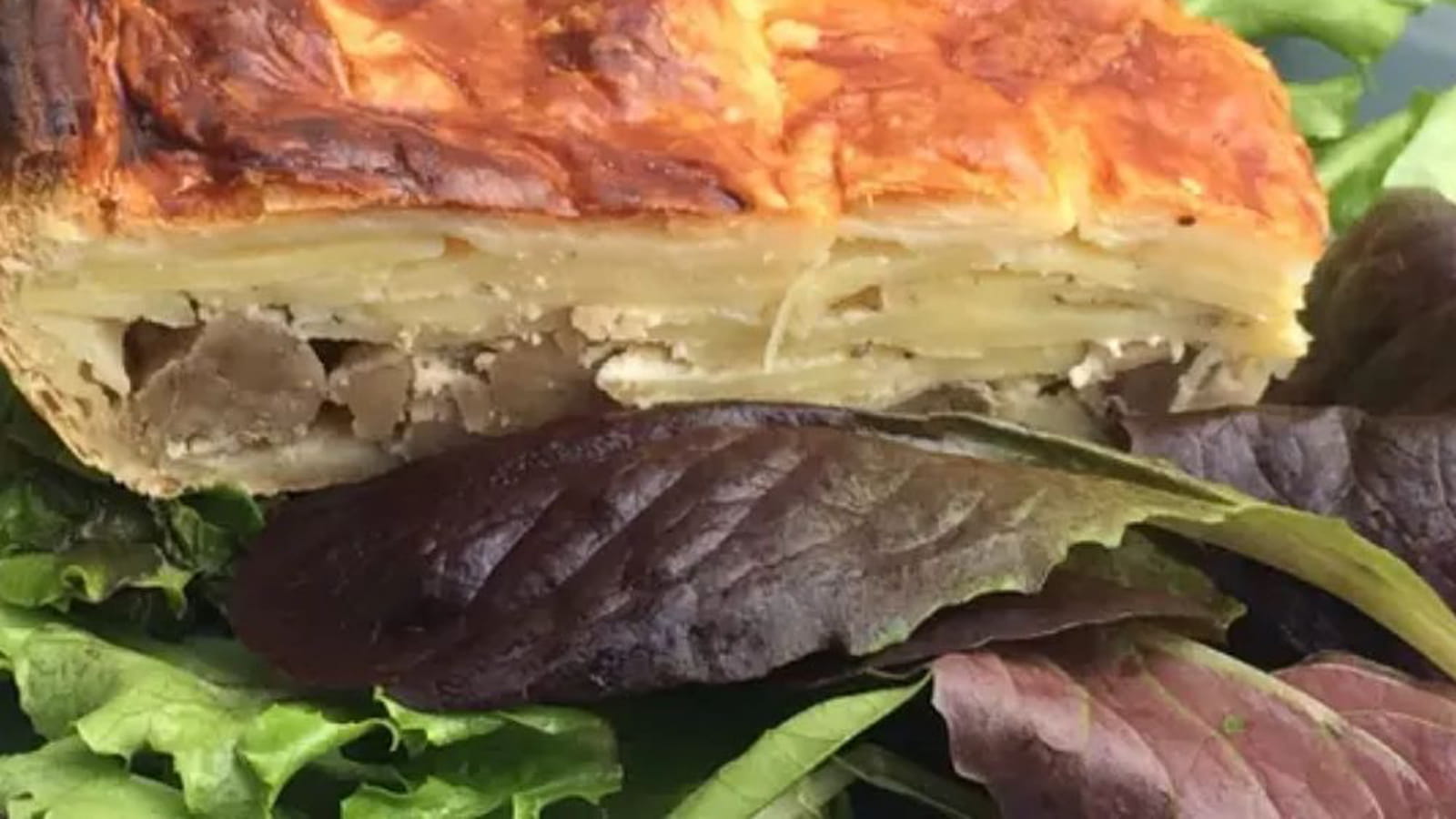Tourte aux pommes de terre et châtaignes