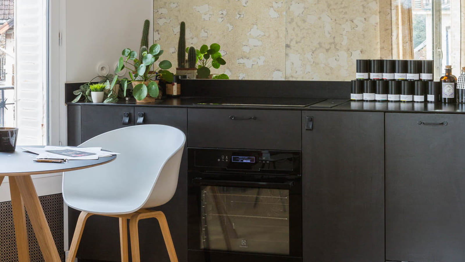 Cuisine moderne noire