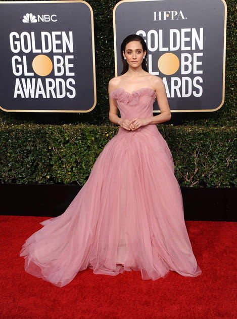 Emmy Rossum en Monique Lhuillier