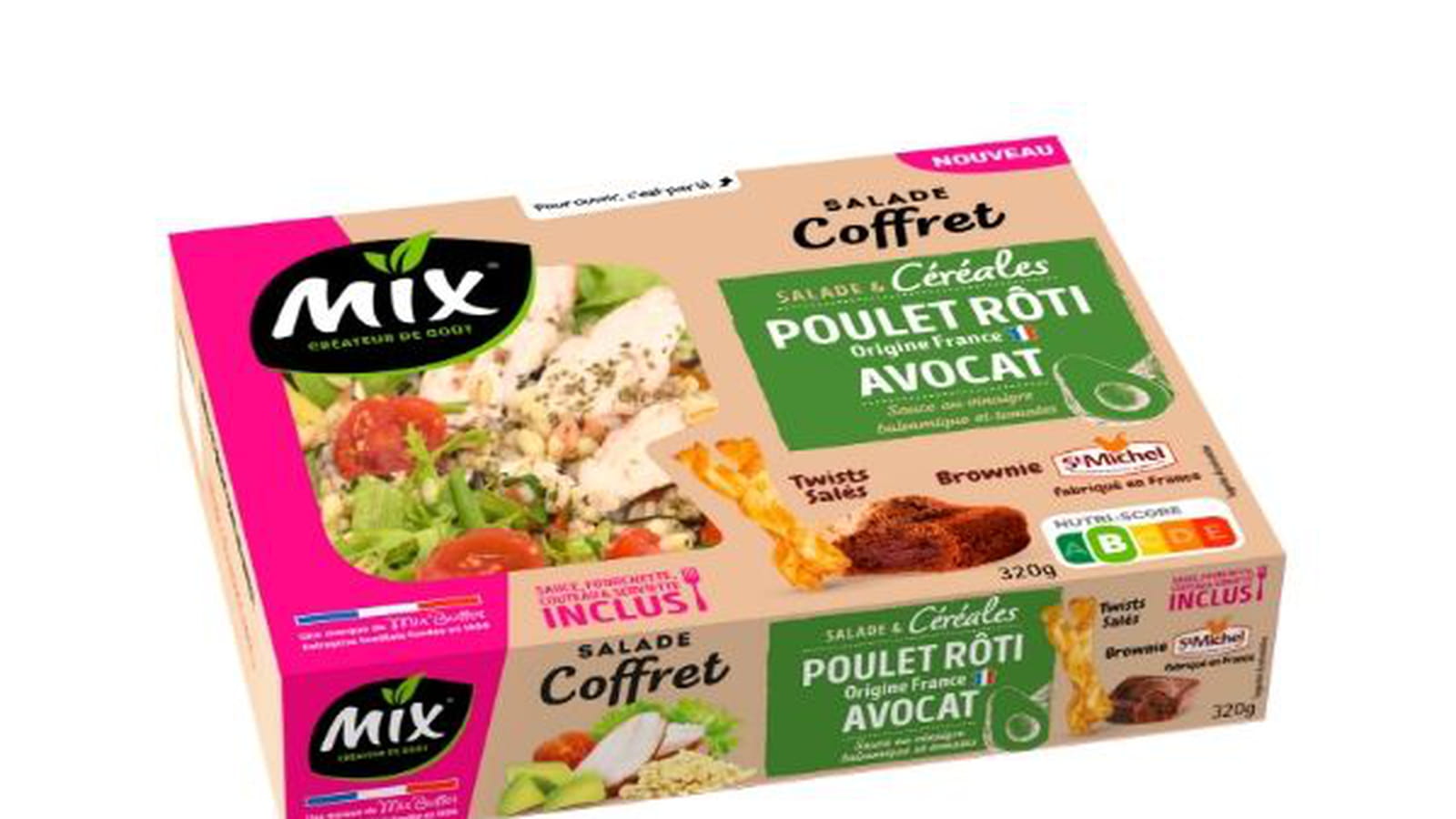 Salade poulet rôtie-avocat par Mix