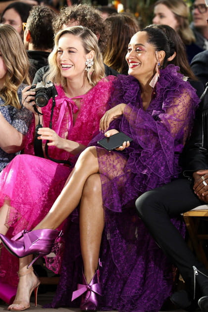 Brie Larson et Tracee Ellis Ross au d&eacute;fil&eacute; Rodarte