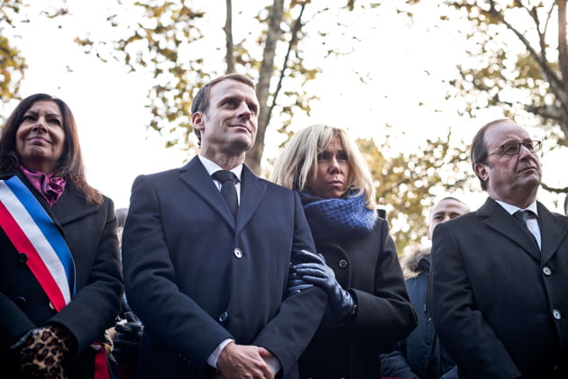 Pendant l'hommage &agrave; l'attentat du Bataclan