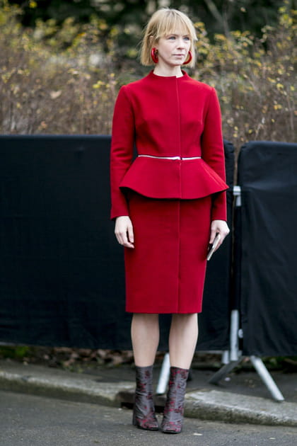 Street style &agrave; Paris : la basque f&eacute;minine