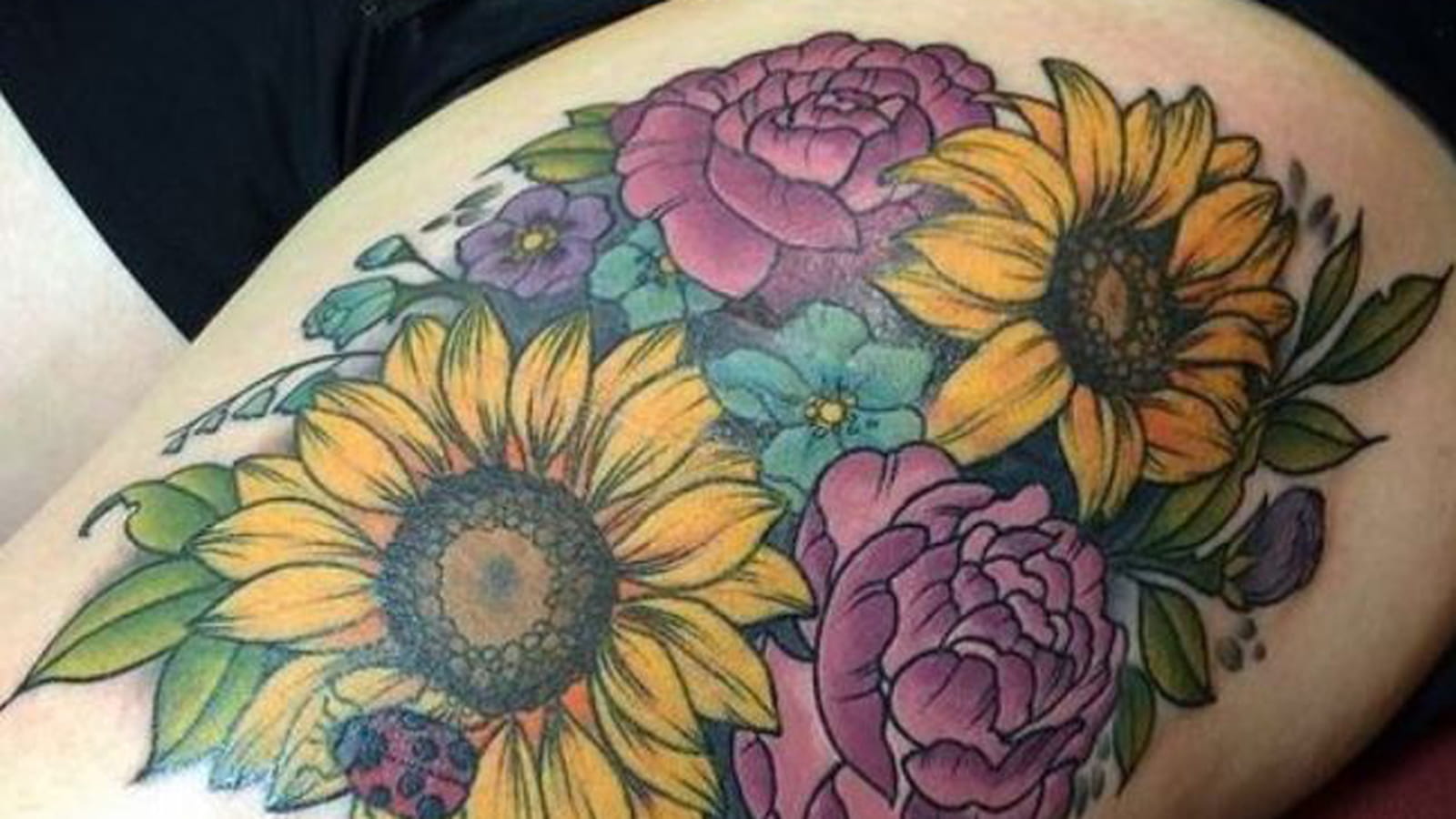 Les fleurs colorées
