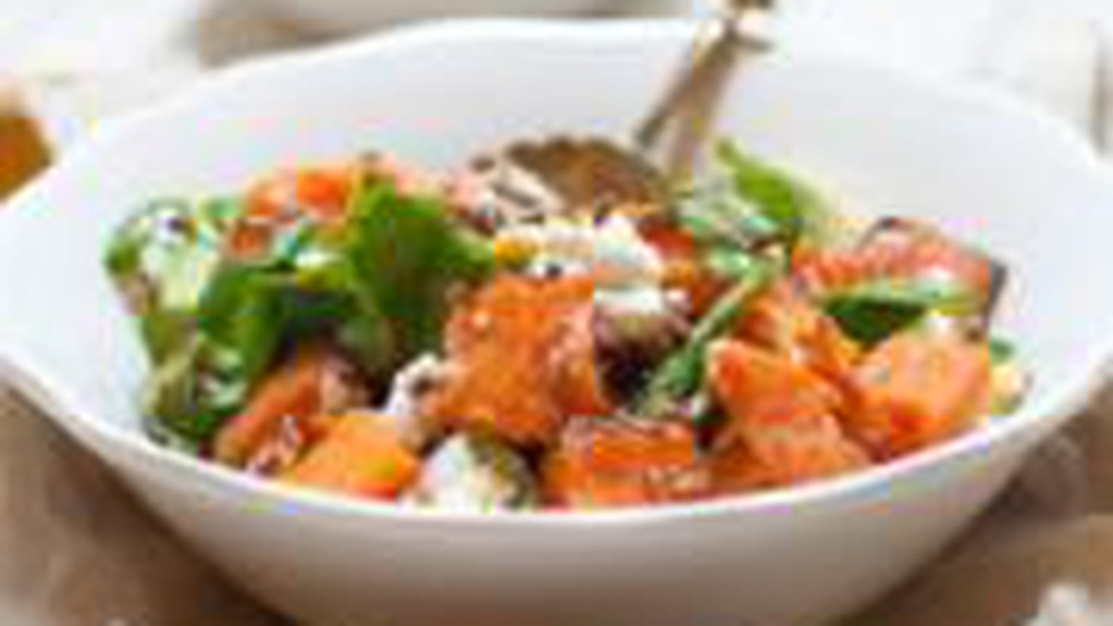 Salade de patates douces rôties