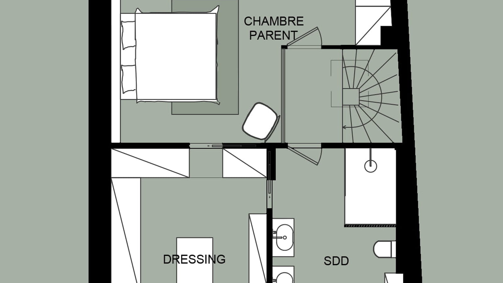 Plan 2e étage projet